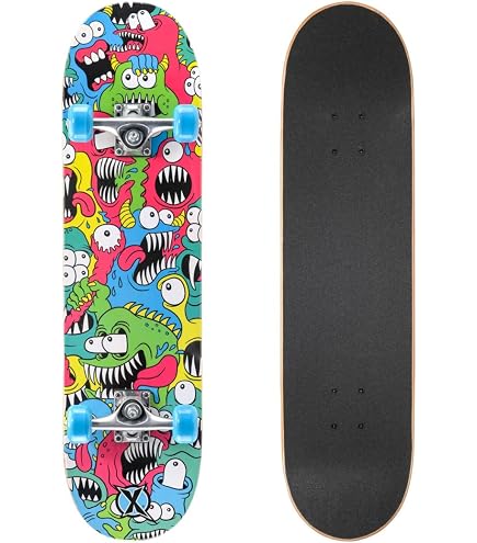Almost Neo Express Complete Skateboard, 8.0 x 31.56, Red : Amazon